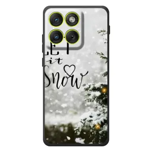 Новогодние, Праздничные Чехлы для Motorola Edge 70 - 2024 год (Let it snow)