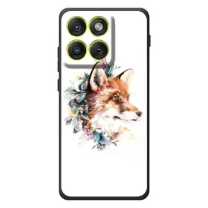 Чехлы с картинкой Лисички для Motorola Edge 70 (VPrint) (Лисичка в цветочках)