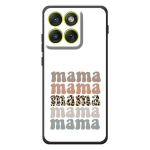 Чехлы для мамы на Motorola Edge 70 (Текстовый коллаж мама)