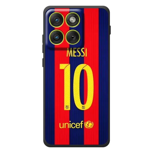Чехол с принтом «Messi Barca 10» для Motorola Edge 70