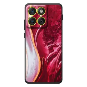 Чехол для \[Введите запрос]Motorola Edyzh 70 - с принтом (Дизайнерские) (AlphaPrint) (Мрамор красный)