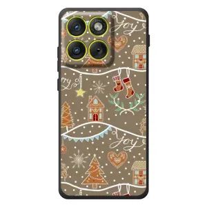 Новогодние, Праздничные Чехлы для Motorola Edge 70 - 2024 год (Новогодние пряники)