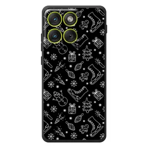 Новогодние, Праздничные Чехлы для Motorola Edge 70 - 2024 год (Новогодний фон)