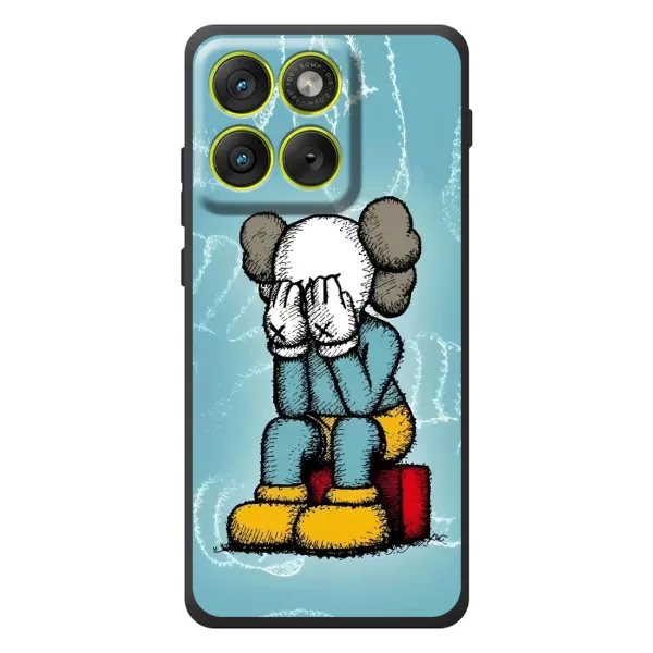 Чехол с принтом «Плач Bearbrick» для Motorola Edge 70