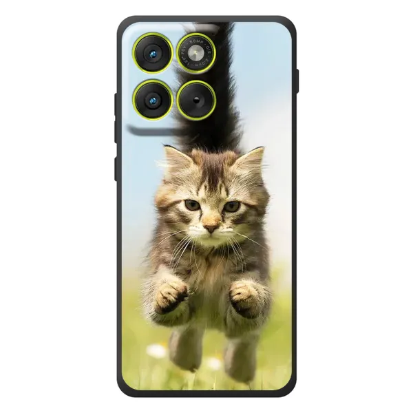 Чехол с принтом «Прыжок кота» для Motorola Edge 70