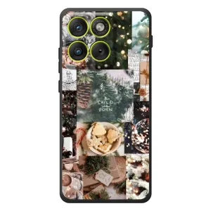 Рождественские, Праздничные Чехлы для \[Введите запрос]Motorola Edyzh 70 (Рождественский коллаж)