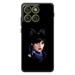 Чехлы Венсдей на Motorola Edge 70 Уэнсдей (AlphaPrint) (серьезная Уэнздей)