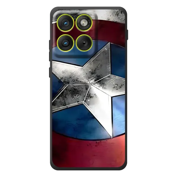 Чехол с принтом «Щит Капитана Америки» для Motorola Edge 70