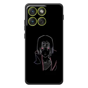 Чехлы на тему: Итачи Учиха для Motorola Edge 70 (AlphaPrint) (силуэт Итачи)