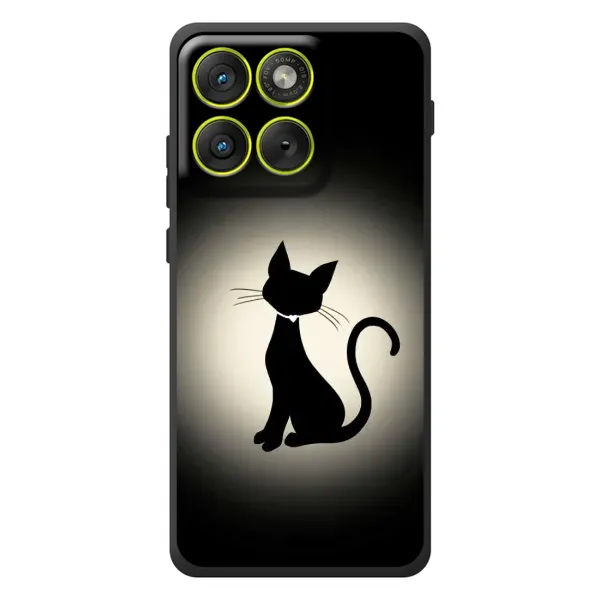 Чехол с принтом «Силуэт котика» для Motorola Edge 70 Чехол с принтом «Силуэт котика» для Motorola Edge 70