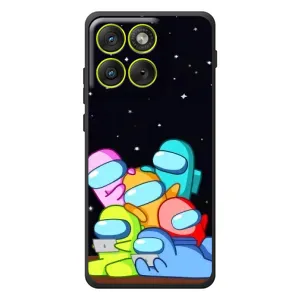 Чехол Амонг Ас для Motorola Edge 70 (AlphaPrint) (Скины в космосе)