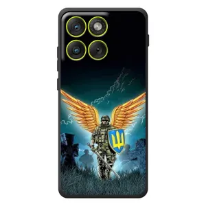 Чехлы с картинкой ЗСУ для Motorola Edge 70 (AlphaPrint) (Солдат ЗСУ)