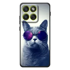 Чехол с принтом для Motorola Edge 70 (AlphaPrint) Модные коты (Стильный кот)