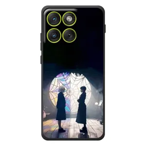 Чехлы Венсдей на Motorola Edge 70 Уэнсдей (AlphaPrint) (Уэнздей и Инид)