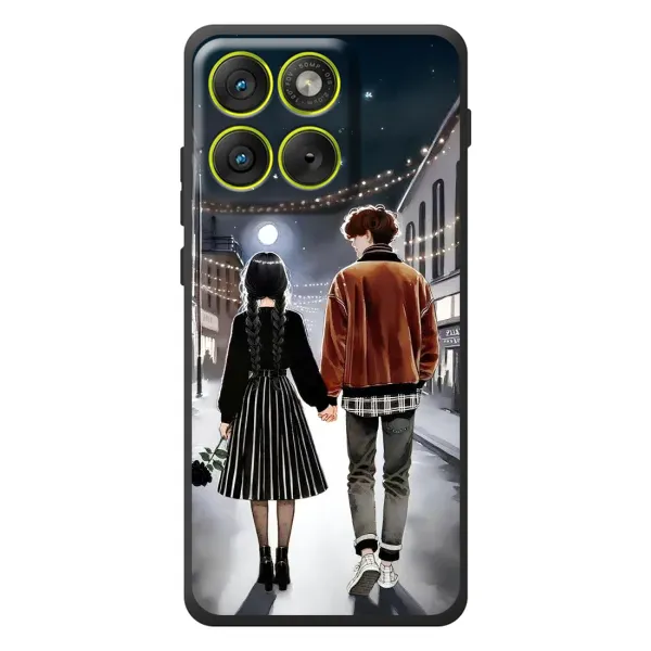 Чехол с принтом «Уэнздей и Тайлер» для Motorola Edge 70