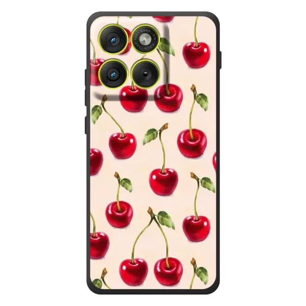 Чехол с принтом «Вишня» для Motorola Edge 70