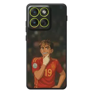 Чехол с футболистом Ламин Ямаль Motorola Edge 70 (Ямаль аниме)