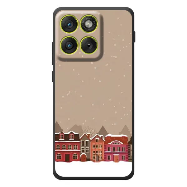 Чехол с принтом «Зимний город» для Motorola Edge 70