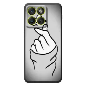 Чехол с принтом для Motorola Edge 70 (AlphaPrint - Знак сердечка) (Значок Love)