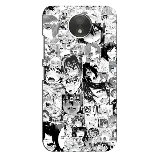 Чехол с принтом «Ahegao manga» для Motorola Moto C (XT1750)