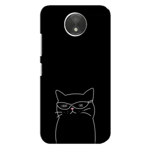 Чохол з малюнком кіт на Motorola Moto C (XT1750) (Байдужий кіт)