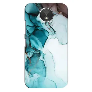 Чохол для . Motorola Moto C (.XT1750.) - з принтом (Дизайнерські) (AlphaPrint) (Бірюзовий мрамор)