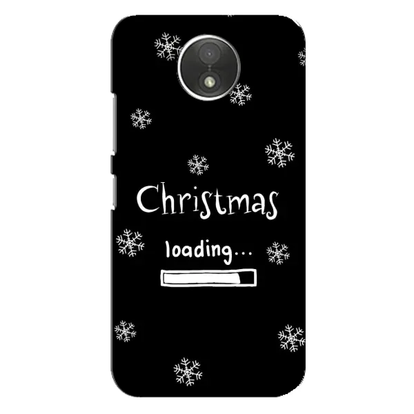 Чехол с принтом «Christmas loading» для Motorola Moto C (XT1750)