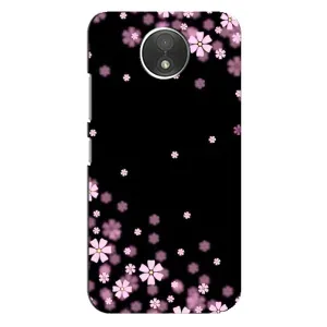 Чохол для . Motorola Moto C (.XT1750.) - з принтом (Дизайнерські) (AlphaPrint) (Квіти маленькі)