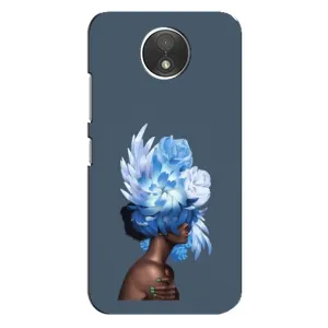 Чехлы (ART) Цветы на Motorola Moto C (XT1750) (VPrint) (Квіти на голові)