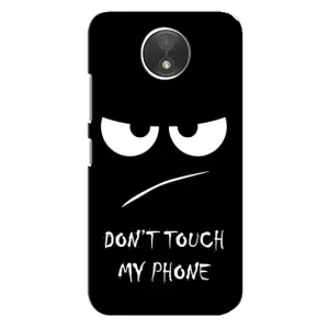 Чехол с принтом «Dont Touch» для Motorola Moto C (XT1750)
