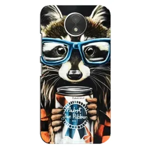 Чохол з принтом для . Motorola Moto C (.XT1750.) - (Прикольні) (AlphaPrint) (Єнот з банкою)