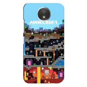 Чохол Майнкрафт на Motorola Moto C (XT1750) (AlphaPrint) Minecraft (фон Minecraft)