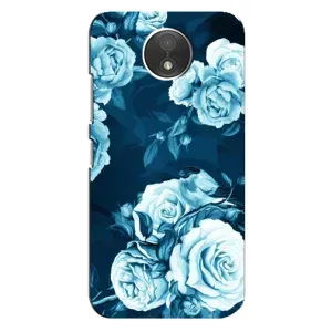 Чехлы (ART) Цветы на Motorola Moto C (XT1750) (VPrint) (Блактині бутони)