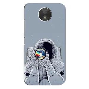 Чохол NASA для Motorola Moto C (XT1750) (AlphaPrint) (Космонавт фото)