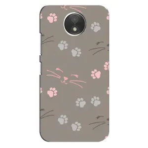 Чохол з малюнком кіт на Motorola Moto C (XT1750) (Лапи і вуса)