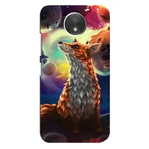 Чохли з картинкою Лисичка для Motorola Moto C (XT1750) (VPrint) (Лисичка в космосі)