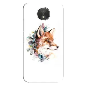 Чохли з картинкою Лисичка для Motorola Moto C (XT1750) (VPrint) (Лиса в квітах)