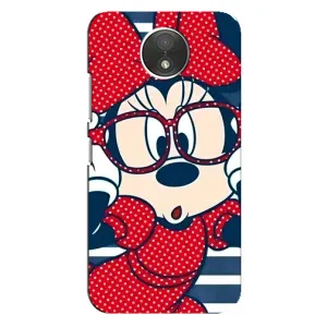 Міккі Маус чохол для Motorola Moto C (XT1750) (AlphaPrint - Мультяшні) (Маус в окулярах)