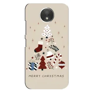 Чехол с принтом «Merry Christmas» для Motorola Moto C (XT1750)