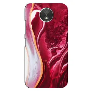 Чохол для . Motorola Moto C (.XT1750.) - з принтом (Дизайнерські) (AlphaPrint) (Мрамор червоний)