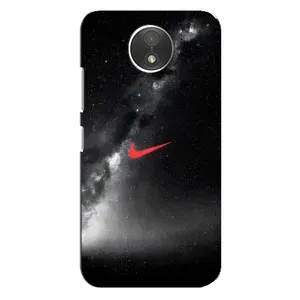 Чохол для Motorola Moto C (XT1750) - з принтом Найк (AlphaPrint) (Найк червоний)