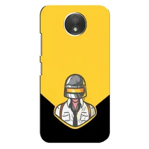 Чеjхол PUBG для . Motorola Moto C (.XT1750.) (AlphaPrint) (Пабг в шоломі)