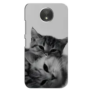 Чохол з малюнком кіт на Motorola Moto C (XT1750) (Пара котів)