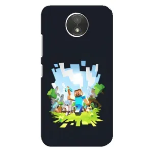 Чохол Майнкрафт на Motorola Moto C (XT1750) (AlphaPrint) Minecraft (персонажі Minecraft)
