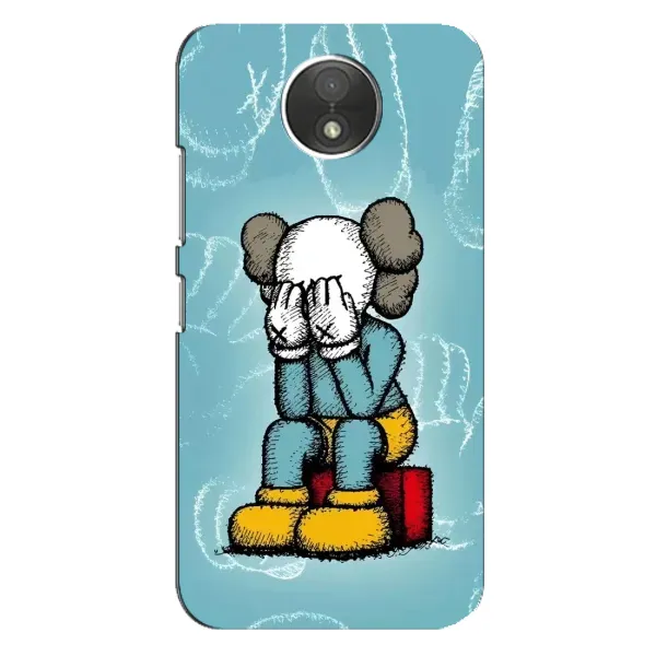 Чохол з принтом «Плач Bearbrick» для Motorola Moto C (XT1750)