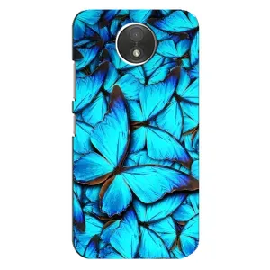 Чохол з принтом для . Motorola Moto C (.XT1750.) - (Прикольні) (AlphaPrint) (Сині метелики)