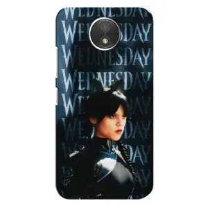 Чохли Венсдей на Motorola Moto C (XT1750) Уенсдей (AlphaPrint) (Венздей кішка)