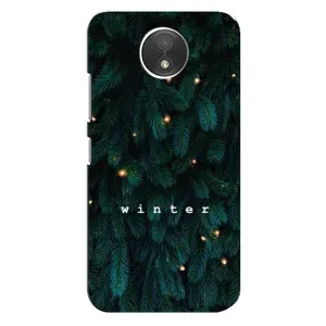 Чехол с принтом «Winter» для Motorola Moto C (XT1750)
