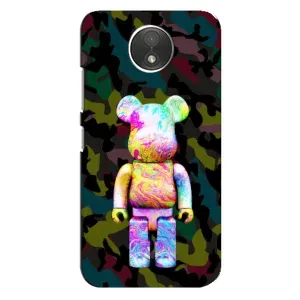 Чохол з принтом «Яскравий Bearbrick» для Motorola Moto C (XT1750)