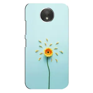 Чохли з квітами для Motorola Moto C (XT1750) (VPrint) (Жовта квітка)